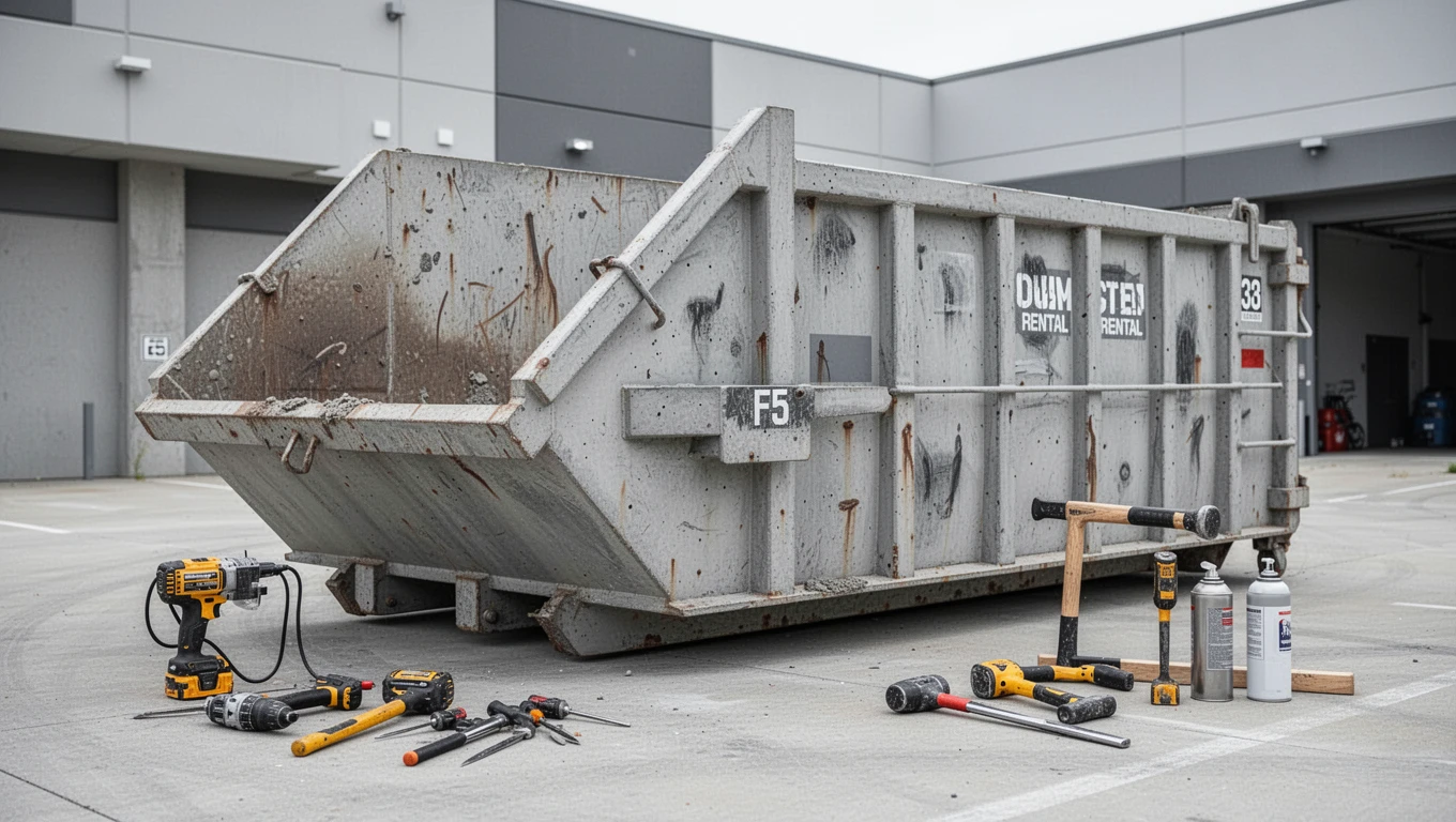 Concrete Dumpster Rental